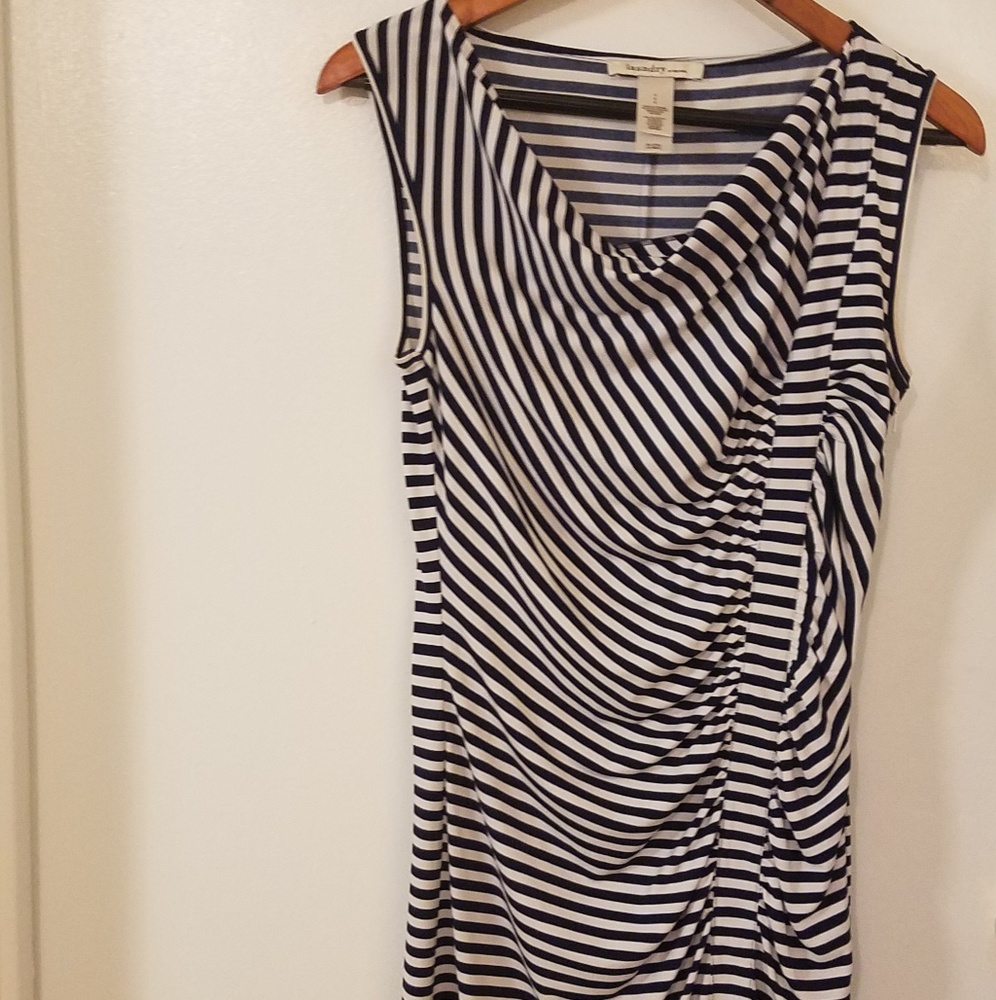 Laundry striped Ruched Dress